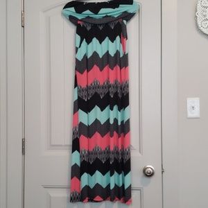 Chevron Maxi dress